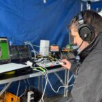 A live-stream director monitors the Sligo St Patricks Day Parade livestream