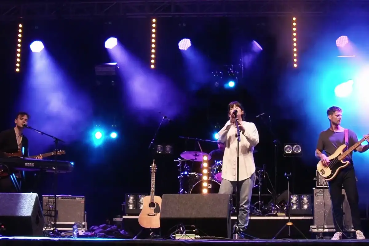 A live stream event showing a live music performance