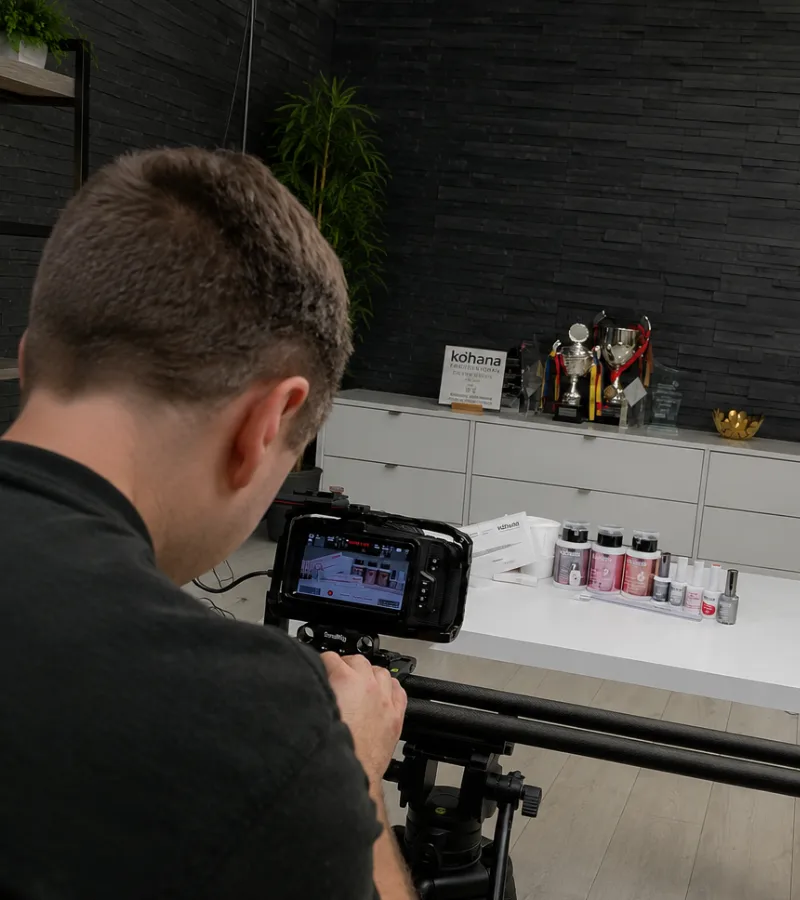 behind the scenes of a corporate video production in Ireland